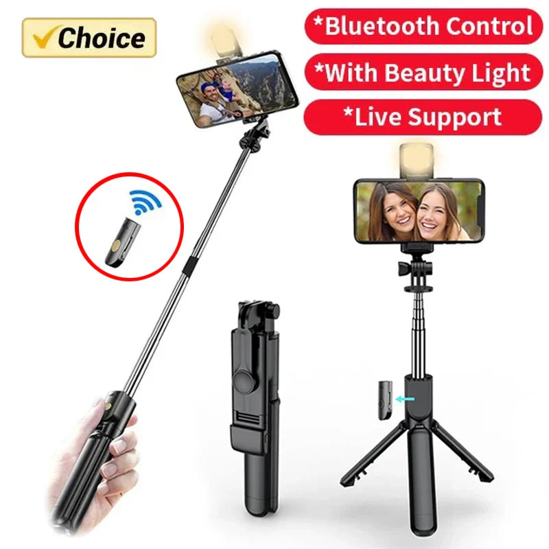 Glamour Selfie Stick with Light